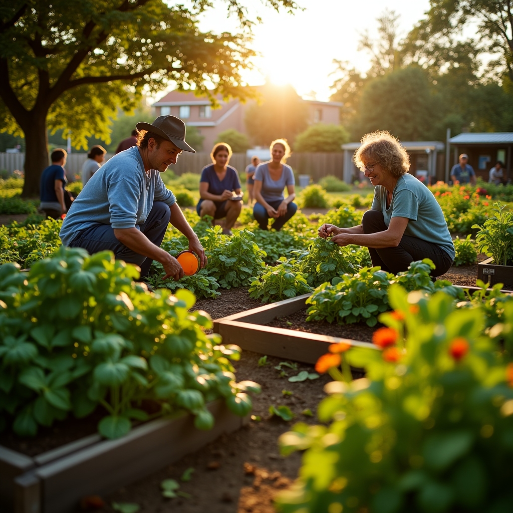 Общественный сад, созданный соседями