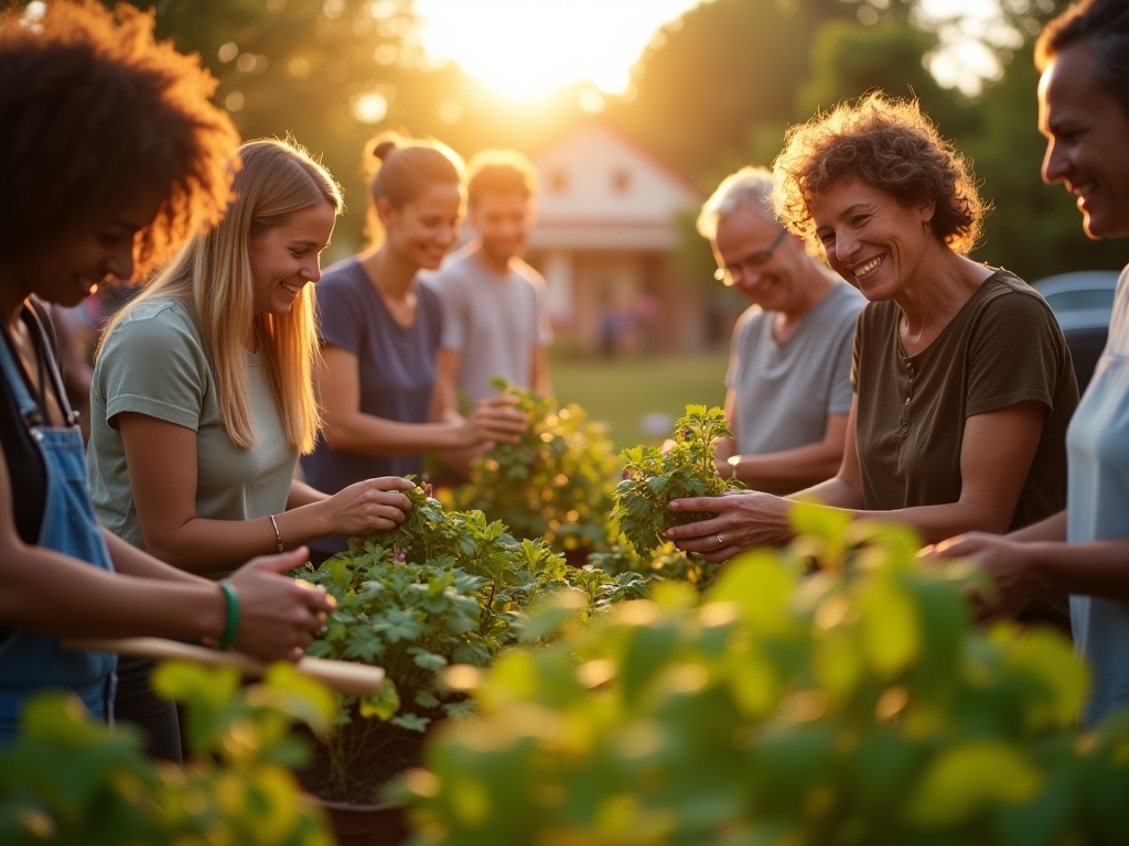 Сообщество соседей обменивающихся услугами